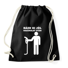 PRINTFASHION Rázd ki jól! - Sportzsák, Tornazsák - Fekete tornazsák