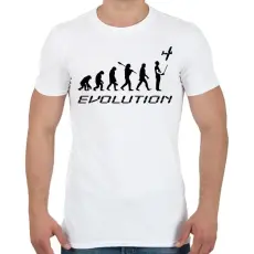 PRINTFASHION RC-Evolúció fekete - Férfi póló - Fehér