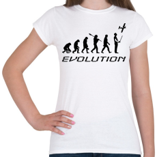 PRINTFASHION RC-Evolúció fekete - Női póló - Fehér