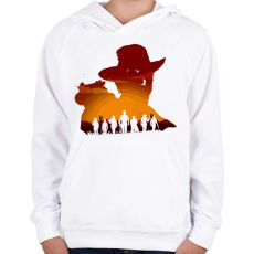 PRINTFASHION Read Dead Redemption - Gyerek kapucnis pulóver - Fehér