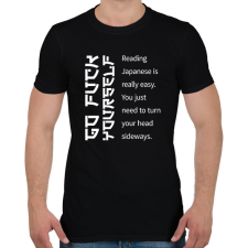 PRINTFASHION Reading Japanese is really easy - white - Férfi póló - Fekete férfi póló