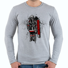 PRINTFASHION Real Brotherhood - Férfi hosszú ujjú póló - Sport szürke férfi póló