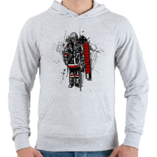 PRINTFASHION Real Brotherhood - Férfi kapucnis pulóver - Sport szürke férfi pulóver, kardigán