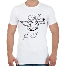 PRINTFASHION Real Cupido - Férfi póló - Fehér férfi póló