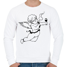 PRINTFASHION Real Cupido - Férfi pulóver - Fehér