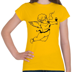 PRINTFASHION Real Cupido - Női póló - Sárga