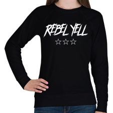 PRINTFASHION REBEL YELL 3 - Női pulóver - Fekete női pulóver, kardigán