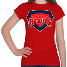 PRINTFASHION REBUS - Női póló - Piros női póló