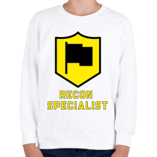 PRINTFASHION Recon Specialist - Gyerek pulóver - Fehér gyerek pulóver, kardigán