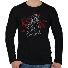 PRINTFASHION red&black 2 - Férfi hosszú ujjú póló - Fekete férfi póló