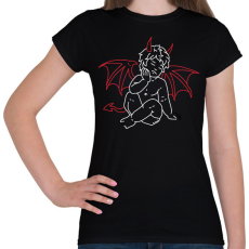 PRINTFASHION red&black 2 - Női póló - Fekete