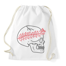 PRINTFASHION red&black 4 - Sportzsák, Tornazsák - Fehér tornazsák