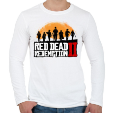 PRINTFASHION Red Dead Redemption 2 - Férfi hosszú ujjú póló - Fehér