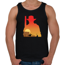 PRINTFASHION Red dead redemption - Férfi atléta - Fekete atléta, trikó