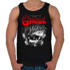 PRINTFASHION Red Ghoul - Férfi atléta - Fekete