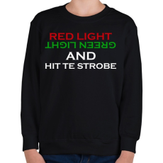 PRINTFASHION Red light - Green light - Gyerek pulóver - Fekete