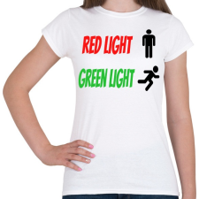 PRINTFASHION Red light - Green light - Női póló - Fehér női póló