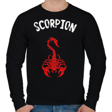 PRINTFASHION red scorpion - Férfi pulóver - Fekete