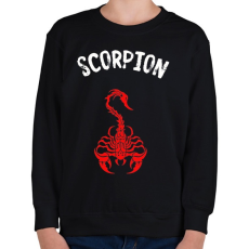 PRINTFASHION red scorpion - Gyerek pulóver - Fekete