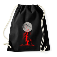 PRINTFASHION red tree and moon - Sportzsák, Tornazsák - Fekete tornazsák