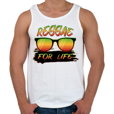 PRINTFASHION Reggae for life - Férfi atléta - Fehér