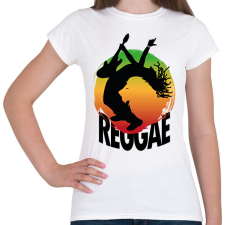 PRINTFASHION Reggae gitáros - Női póló - Fehér női póló