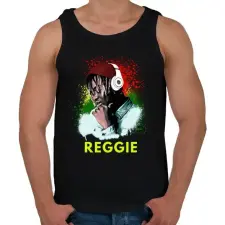 PRINTFASHION REGGIE PORTRÉ - Férfi atléta - Fekete atléta, trikó