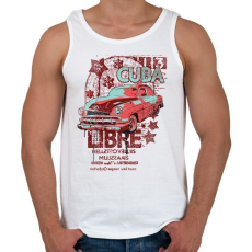 PRINTFASHION régi kocsi - Férfi atléta - Fehér