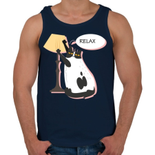PRINTFASHION RELAX - Férfi atléta - Sötétkék atléta, trikó