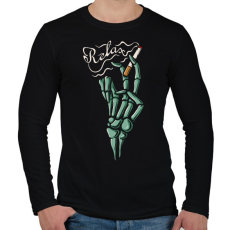 PRINTFASHION Relax - Férfi hosszú ujjú póló - Fekete