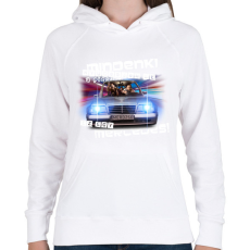 PRINTFASHION relax mercedes - Női kapucnis pulóver - Fehér