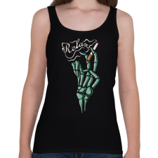 PRINTFASHION Relax - Női atléta - Fekete női trikó