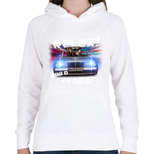 PRINTFASHION relax w124 ENG - Női kapucnis pulóver - Fehér női pulóver, kardigán