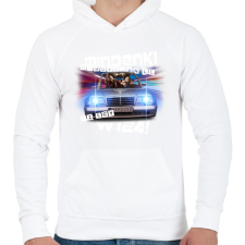 PRINTFASHION relax w124 - Férfi kapucnis pulóver - Fehér férfi pulóver, kardigán