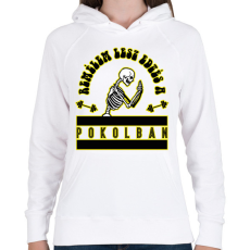 PRINTFASHION Remélem lesz edzés - Női kapucnis pulóver - Fehér