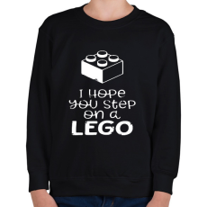 PRINTFASHION remélem rálépsz egy Legora - Gyerek pulóver - Fekete