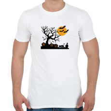 PRINTFASHION Rémisztő Halloween - Férfi póló - Fehér
