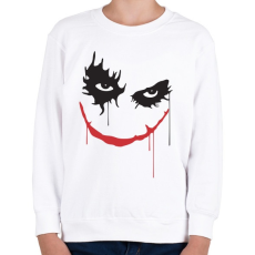 PRINTFASHION Rémisztő joker mosoly - Gyerek pulóver - Fehér