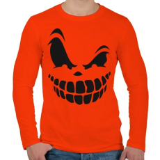 PRINTFASHION Rémisztő mosoly - Férfi hosszú ujjú póló - Narancs