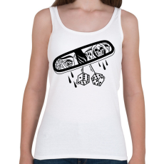 PRINTFASHION Rémület - Női atléta - Fehér