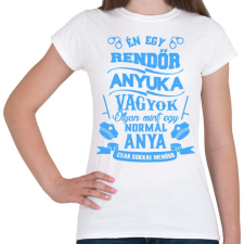 PRINTFASHION Rendőr Anyuka - Női póló - Fehér női póló