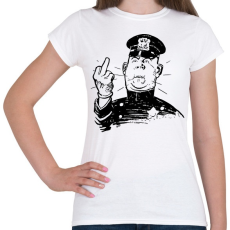 PRINTFASHION Rendőr FCK - Női póló - Fehér