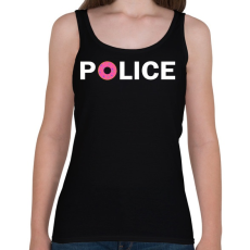 PRINTFASHION Rendőr - Női atléta - Fekete