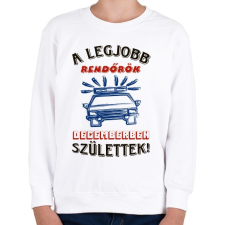 PRINTFASHION Rendőr szülinap december színes - Gyerek pulóver - Fehér gyerek pulóver, kardigán