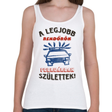 PRINTFASHION REndőr szülinapja február színes - Női atléta - Fehér