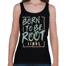 PRINTFASHION Rendszergazdának született - Női atléta - Fekete