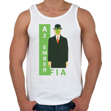 PRINTFASHION René Magritte - Az ember fia - Férfi atléta - Fehér