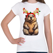 PRINTFASHION Rénszarvas bober.2 - Női póló - Fehér női póló