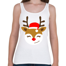 PRINTFASHION Rénszarvas  - Női atléta - Fehér