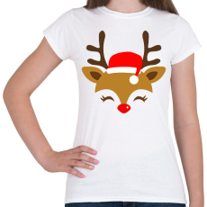 PRINTFASHION Rénszarvas  - Női póló - Fehér